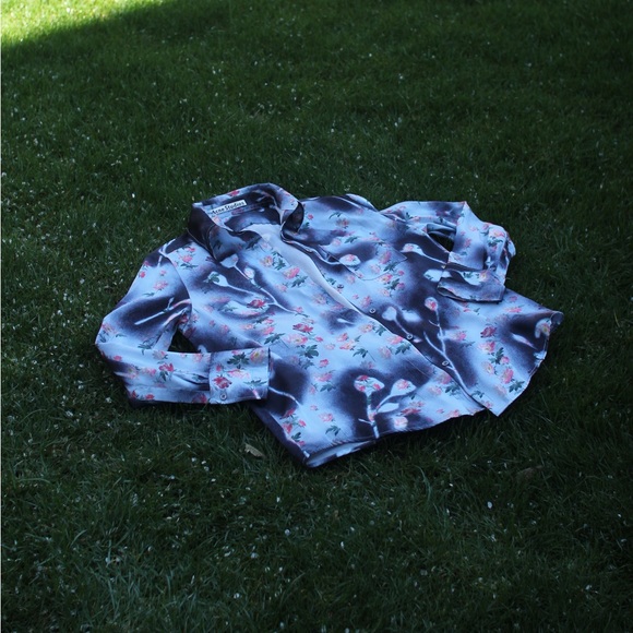 ACNE Studios Women’s Silk Blouse Shirt Trend Colours Highest Quality - Picture 6 of 11